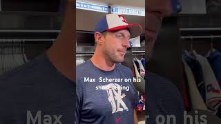 Max Scherzer on his short outing rangers maxscherzer [upl. by Ahseiyt]