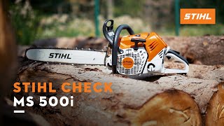 STIHL Check Motorsäge MS 500i [upl. by Shanney238]