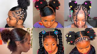 💖💦elegant SLAYED 4C4B HAIRSTYLES  SLAYED EDGES 🩵 💅🏼 🤎 [upl. by Warde]