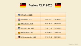 Ferien RLP 2023 [upl. by Ailimac]