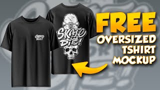 FREE OVERSIZED TSHIRT MOCKUP DESIGN STREETWEAR MOCKUP PSD [upl. by Akered397]