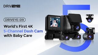 Now on Kickstarter DRIVEYE Ultimate 4K 5Channel Dash Cam With Baby Monitor [upl. by Hinckley]