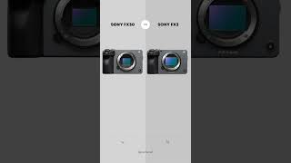 Sony FX30 vs Sony FX3 Comparison camera video sony comparison fullframe fx3 fx30 [upl. by Ramirolg]