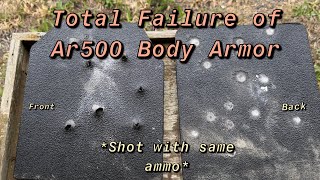 Catastrophic Failure of Ar500 Body Armorar500failure [upl. by Nylauqcaj201]