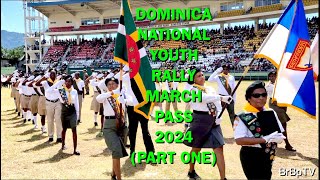 DOMINICA NATIONAL YOUTH MARCH PASS 2024 STADIUM PART 1 CLUBS amp GROUPS  BrBpTV [upl. by Alaster]