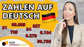 ZAHLEN auf Deutsch Hörverstehen Deutsch  Deutsch lernen  Learn German [upl. by Halonna882]