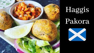 Haggis Pakora  Black pudding pakora  Easy takeaway style pakora recipe [upl. by Chloras61]