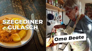 Szegediner Gulasch von Oma Beate  Rezept VIdeo  Cooking Grannies [upl. by Yc612]