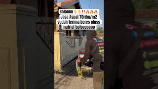 Jasa aspal 70ribum2 sudah terima beresjasa aspal bergaransi pengaspalan video shorts trend [upl. by Eelsnia]