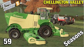 MOWING UPGRADES Chellington Valley Timelapse  FS19 Ep 59 [upl. by Annovad]