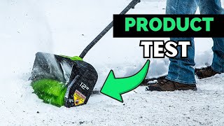 TEST of Greenworks 80V Snow Shovel Review 2024 [upl. by Antone]