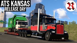 Kansas Release Day amp New FARM MACHINERY DLC  American Truck Simulator [upl. by Ateekan]