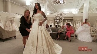 Wedding Dress Tips  Timeless Satin Ball Gown  Say Yes to the Dress [upl. by Corbie668]