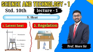 Chapter 5 Heat I Lecture 1 I Latent Heat  Regelation I Class 10 SSC I More Sir l 10th Science 1 [upl. by Ahsiemat544]