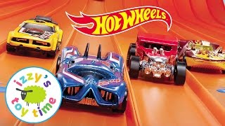 Cars  Hot Wheels 6 Lane Raceway and Fast Lane Toys  Fun Toy Cars [upl. by Shaikh983]