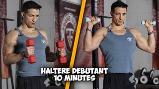 20 MEILLEURS EXERCICES HALTÈRES DÉBUTANT [upl. by Ynatterb]