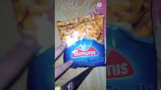 MONGINIS POTATO 🥔 🐚 SHELLS shorts youtubeshorts chips monginis [upl. by Lerim679]