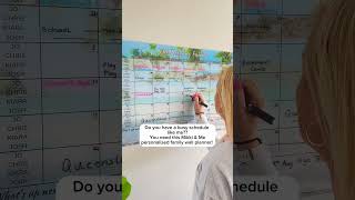 Personalised acrylic monthly wall planner made in Australia getorganised wallplanner organisedmu [upl. by Racso]