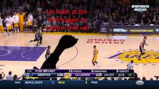 Lakers vs Grizzlies  Breaking Down Why Jeremy Lin Doesnt Foul [upl. by Lladnor]