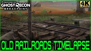 Ghost Recon Breakpoint Motorbike on Old Railroads Timelapses 4K No Commentary [upl. by Therron]