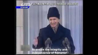 Nicolae Ceausescu LAST SPEECH english subtitles 22 [upl. by Massarelli]