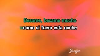 Karaoke Bésame Mucho  Luis Miguel [upl. by Ibob]