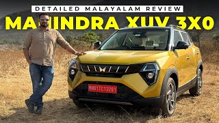 MAHINDRA XUV 3XO Detailed Malayalam Review  New Mahindra XUV  Hani Musthafa [upl. by Enelak884]