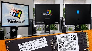 Triple Booting Windows 98 XP and Windows 11 on a Single NVMe SSD – Real Hardware [upl. by Iliram]