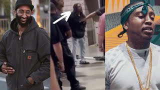 Bricc Baby and Nipsey Hussle Brother Blacc Sam Fght Over His Name Shitty Cuz [upl. by Ynor]