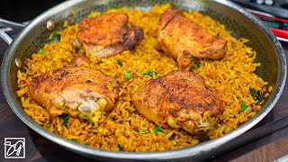 Budget Friendly One Pot Chicken and Yellow Rice [upl. by Hidie]