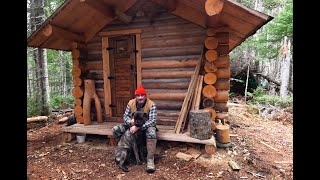 Remote Off Grid Log Cabin Western Newfoundland Canada [upl. by Neelear343]