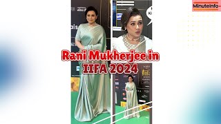 Bollywoods BEST Red Carpet Moment Rani Mukherjee STUNS in Saree at IIFA Awards 2024 [upl. by Adnimra]