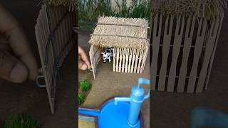 How to make cow shed roof  Rural house mini project [upl. by Alimak]