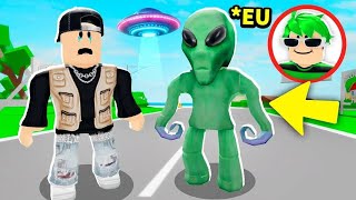 FINGI SER o ALIENÍGENA no BROOKHAVEN RP pra ASSUSTAR os JOGADORES NO ROBLOX [upl. by Jer195]