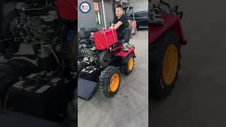 Mini Tracked Crawler Tractor With Trencher Machine [upl. by Gena]