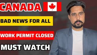 Canada Closed work permit for International Students  Canada work permit  Canada Visa Updates 2024 [upl. by Irafat]