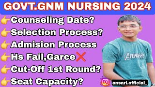 GNM Nursing Counselling Date 2024 Ssuhs GNM nursing Admission Date GNM NURSING CUTOFF ssuhsgnm [upl. by Dnyletak]