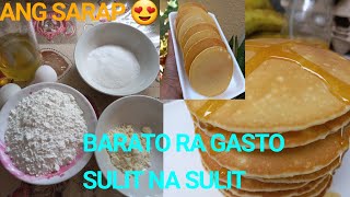 Simple pancake recipe lamian na barato pa ug gasto  nag enjoy ang mga bata😍 [upl. by Scales]