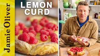 Lemon Curd Tart  Jamies 5 Ingredient Meals  Channel 4 Mondays 8pm [upl. by Dnalel620]