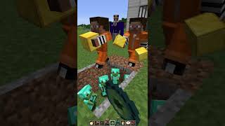 He Turned Friends to Stone But I Have Time Stop Skills shorts minecraft meme [upl. by Naerol558]