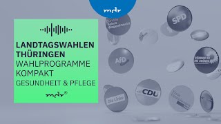 Gesundheit amp Pflege – Was Thüringens Parteien planen  Podcast Wahlprogramme kompakt  MDR [upl. by Ardnasak]