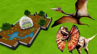 MCPE How To Make a Dilophosaurus amp Ludodactylus Farm [upl. by Erdnoed556]