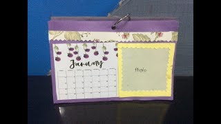 DIY Desk Calendar Handmade Calendar 2019 Handmade crafters by Manavi Sanghvi [upl. by Devon]