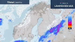 Pääsiäisen paluuliikenne Sadekuuroja ja lumipyryä [upl. by Haidej]