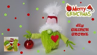 How to make DIY Sock Grinch Gnomes Tutorial [upl. by Hebert]