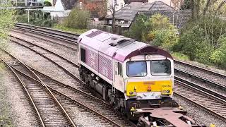 66734 Platinum Jubilee passing Totton Yard [upl. by Ramyaj]