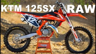 2018 KTM 125SX 2 Stroke RAW  Motocross Action Magazine [upl. by Eenoj]