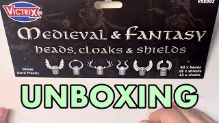 Let’s Look at Victrix Medieval amp Fantasy Heads Cloaks amp Shields  Plastic Miniature Review [upl. by Seek658]