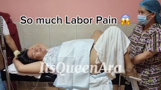 So much Labor pain End part must watch  Normal Delivery  Childbirth  Labor and Delivery [upl. by Adnilemreh]