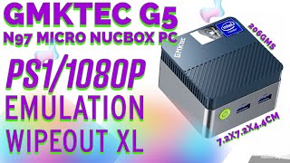 PS1 WIPEOUT XL 1080P Emulation on GMKtec G5 N97 Micro NUC [upl. by Christiane]